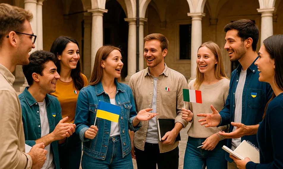 Success for dialogue day between Ukrainian and Italian students in Padua